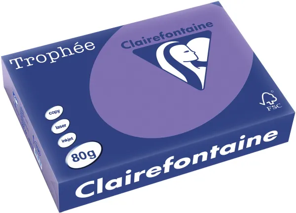 Q-connect Trophee kopipapir A4 80g stærk lilla 500ark